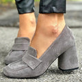 MOCASSINI CON TACCO BLOCK